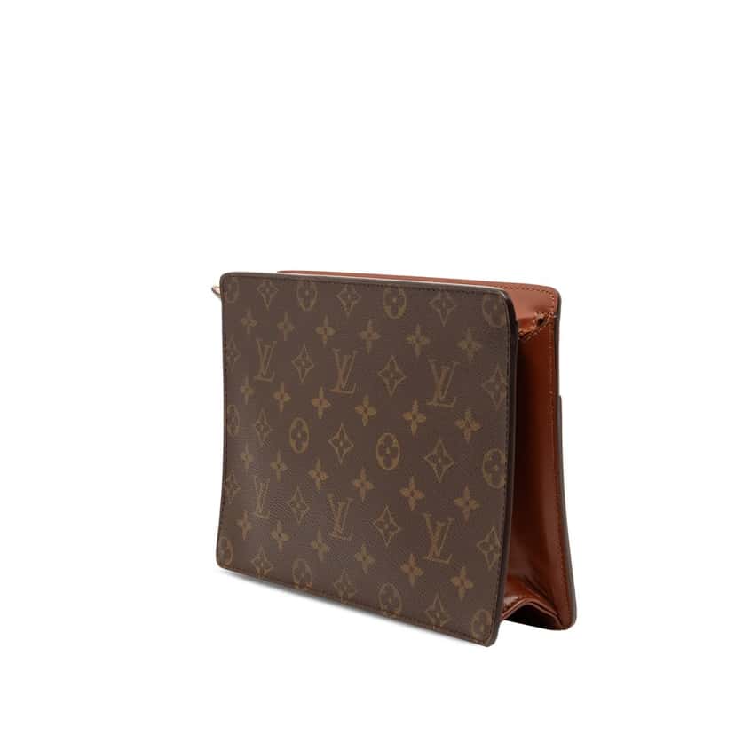 Louis Vuitton Monogram Pochette Homme Brown Very good condition - Back View