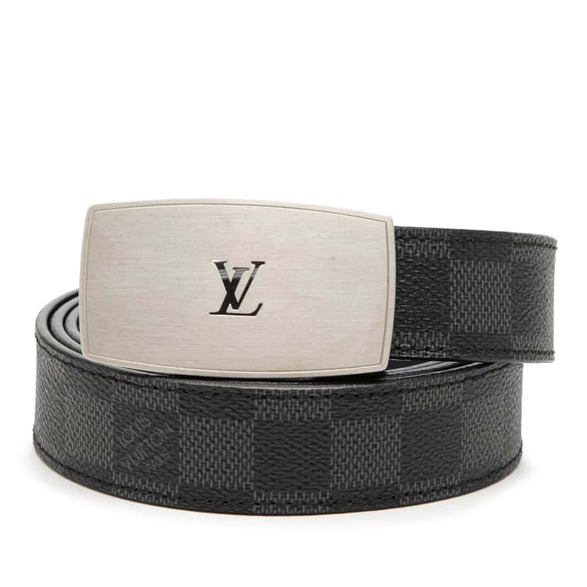 Louis Vuitton Damier Graphite Ceinture Belt Black Very good condition - Front View