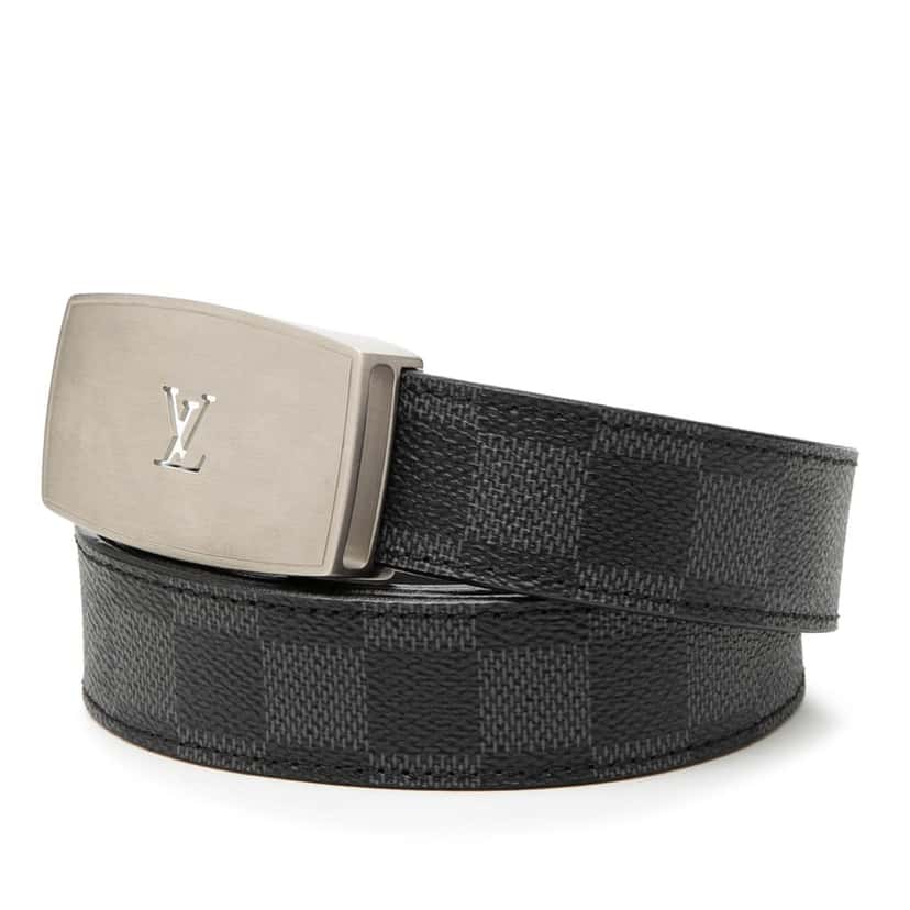 Louis Vuitton Damier Graphite Ceinture Belt Black Very good condition - Back View