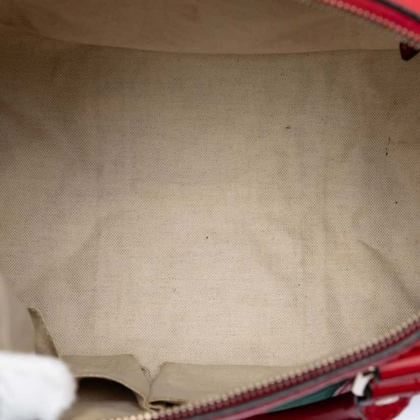 Gucci Medium GG Canvas Web Joy Boston Bag Beige Very good condition - Model View