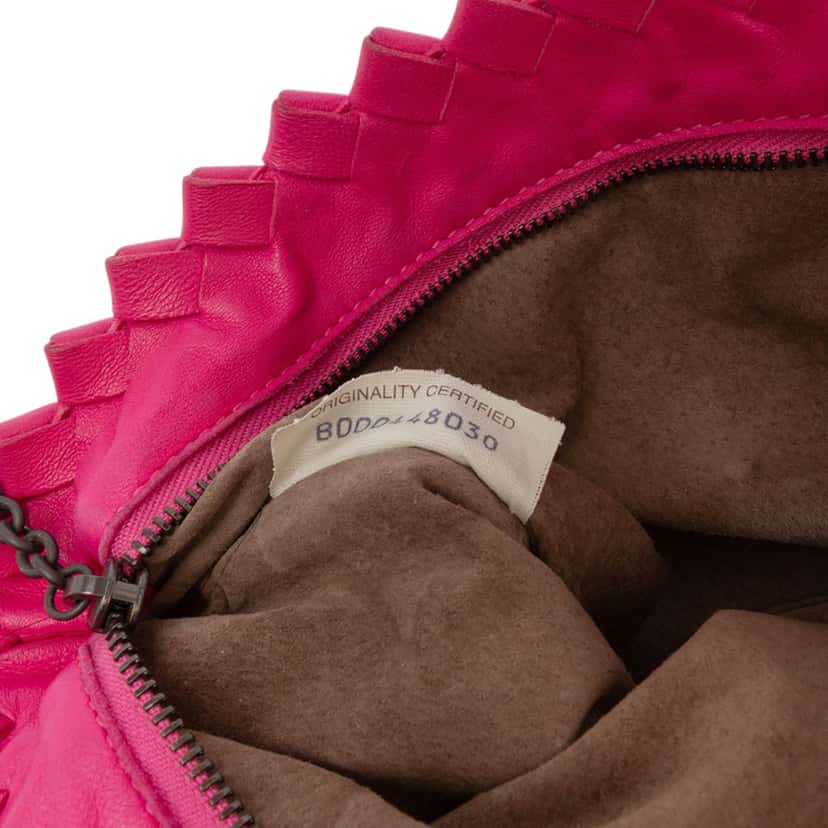 Bottega Veneta Intrecciato Trimmed Bicolor Nappa Clutch Beige Leather Very good condition - Box View