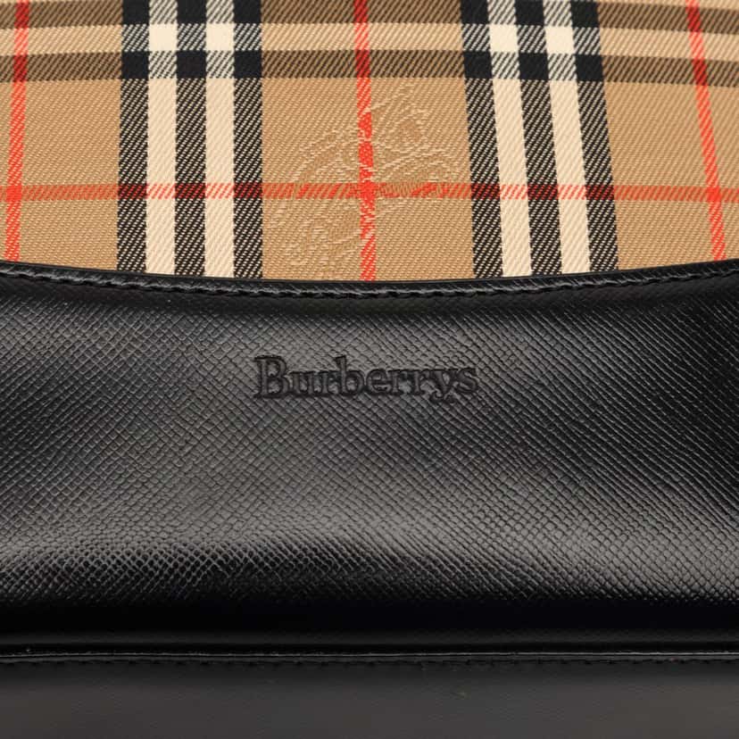 Burberry Haymarket Check Canvas Tote Beige Very good condition - Box View