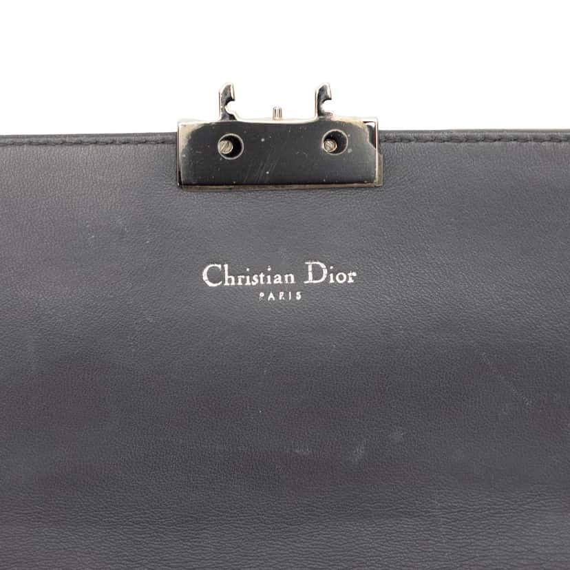 Dior Metallic Lambskin Cannage Miss Dior Promenade Crossbody Gold Leather Very good condition - Box View