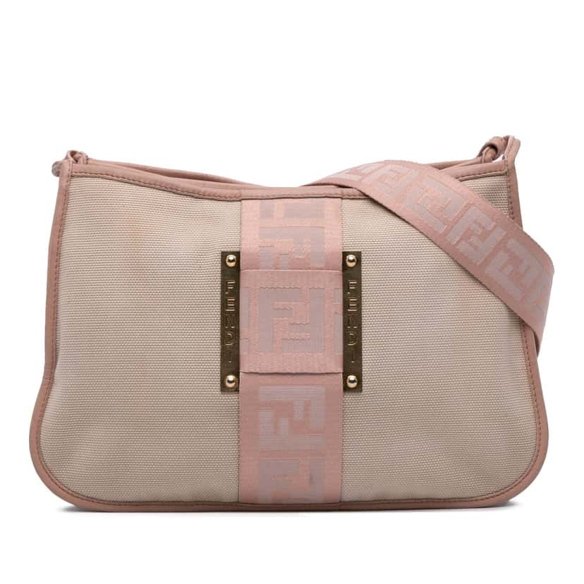 Fendi Canvas Zucca Crossbody Brown Very good condition - Front View