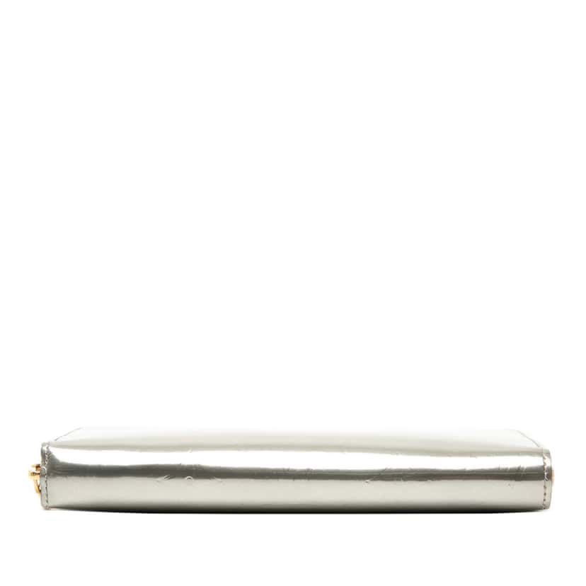 Louis Vuitton Monogram Vernis Zippy Long Wallet Silver Leather Very good condition - Inside View