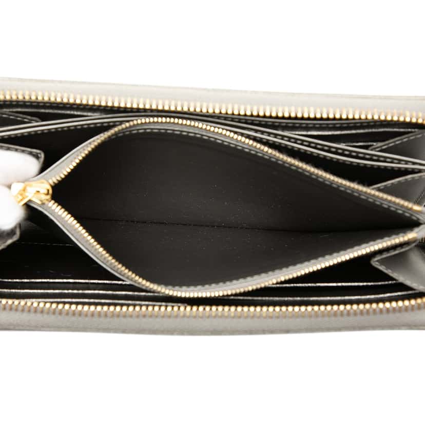 Louis Vuitton Monogram Vernis Zippy Long Wallet Silver Leather Very good condition - Model View