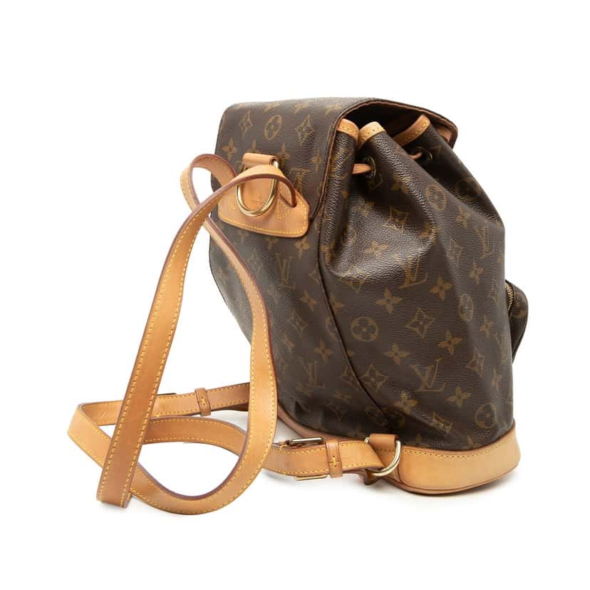 Louis Vuitton Monogram Montsouris PM Brown Very good condition - Back View