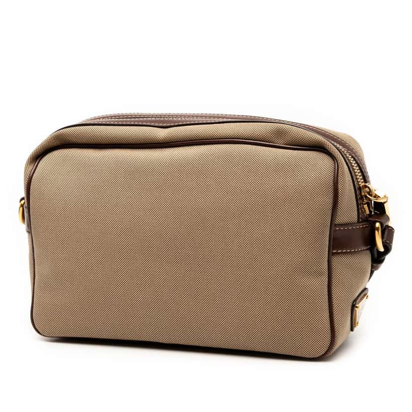Prada Canvas Canapa Logo Crossbody Beige Very good condition - Back View