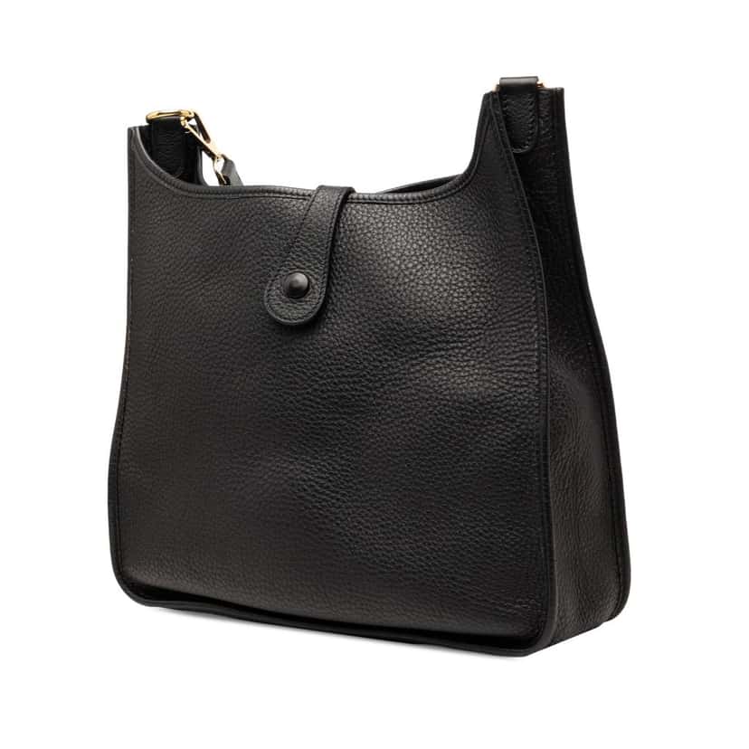 Hermès Clemence Evelyne 33 Black Leather Very good condition - Back View