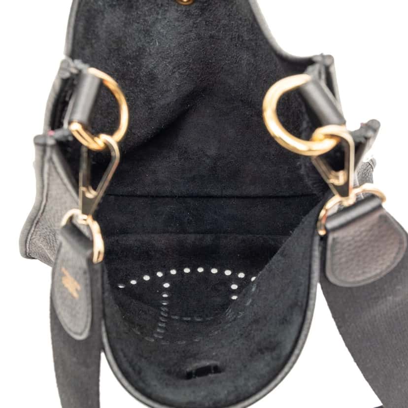 Hermès Clemence Evelyne 33 Black Leather Very good condition - Model View