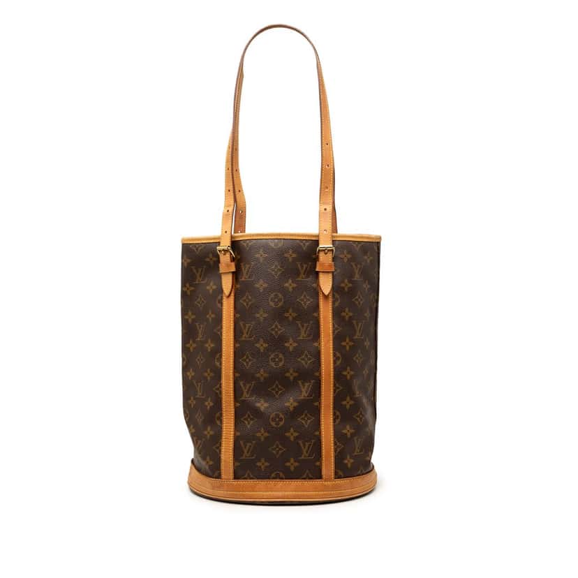 Louis Vuitton Monogram Bucket GM Brown Good condition - Front View
