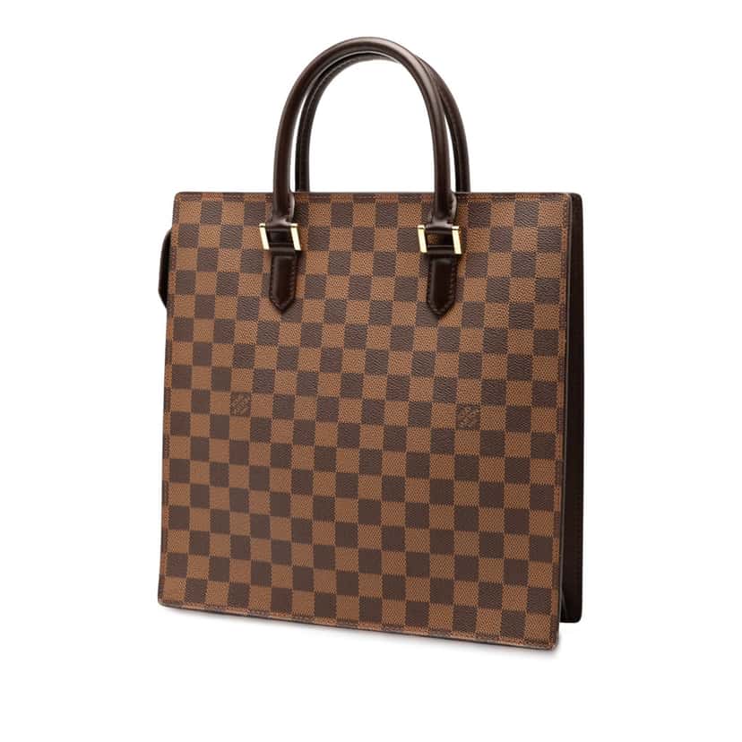 Louis Vuitton Damier Ebene Venice Sac Plat Brown Very good condition - Back View