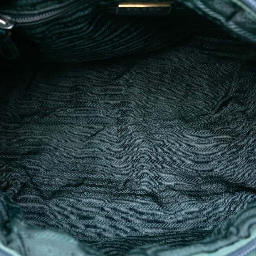 Prada Tessuto Bow Satchel Blue Very good condition - Model View