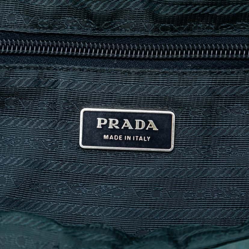 Prada Tessuto Bow Satchel Blue Very good condition - Box View