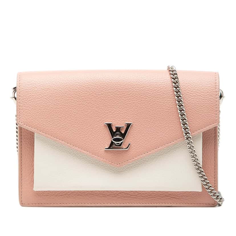 Louis Vuitton Bicolor Leather MyLockMe Chain Pochette Pink Leather Very good condition - Front View