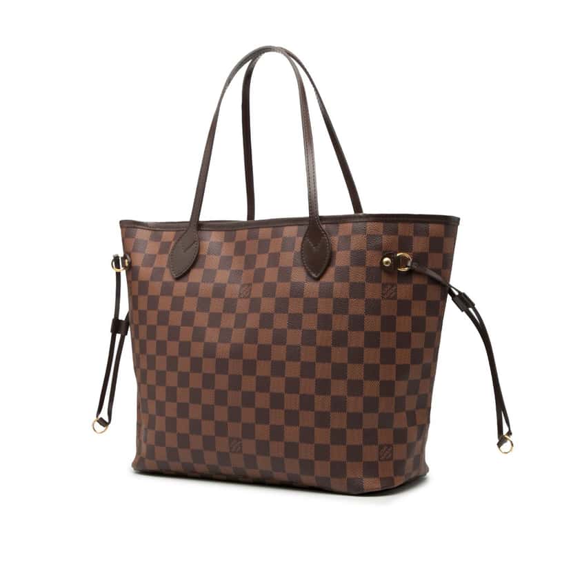 Louis Vuitton Damier Ebene Neverfull MM Brown Very good condition - Back View