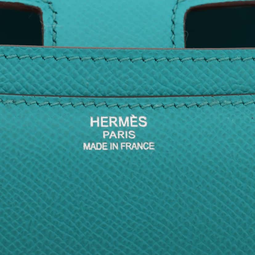 Hermès Epsom Constance Elan 25 Blue Leather Very good condition - Box View