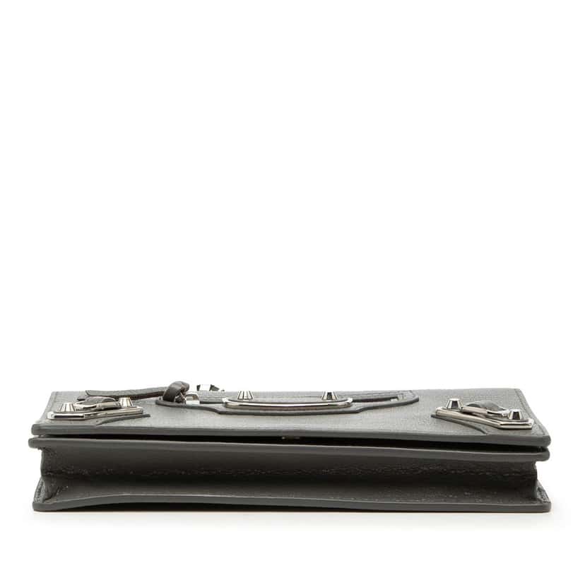 Balenciaga Chevre Motocross Metallic Edge Wallet on Chain Other Leather Very good condition - Inside View