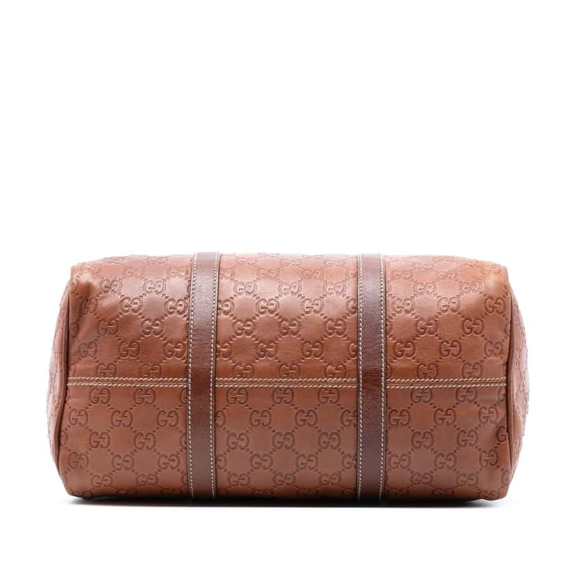 Gucci Guccissima Joy Boston Bag Brown Leather Very good condition - Inside View