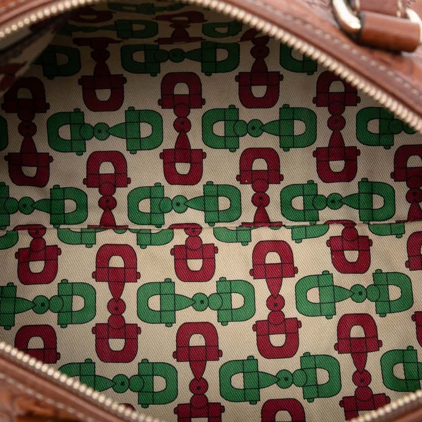 Gucci Guccissima Joy Boston Bag Brown Leather Very good condition - Model View