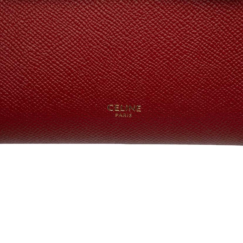 Celine Nano Grained Calfskin Belt Bag Red Leather Very good condition - Box View