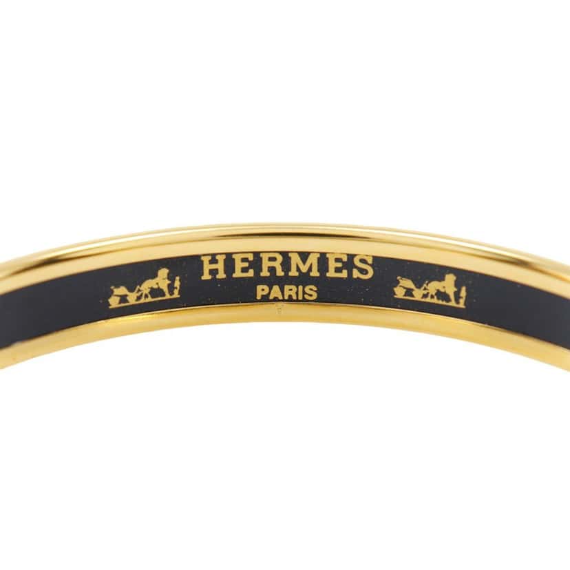 Hermès Printed Enamel Bangle 65 Blue Very good condition - Inside View