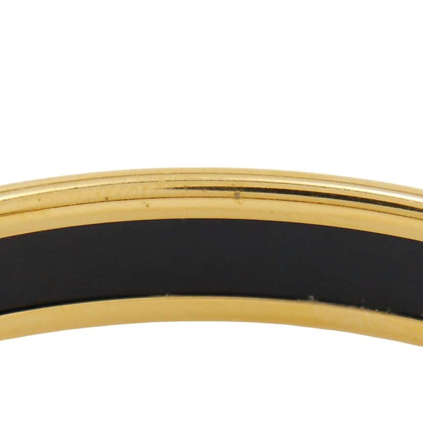 Hermès Printed Enamel Bangle 65 Blue Very good condition - Model View