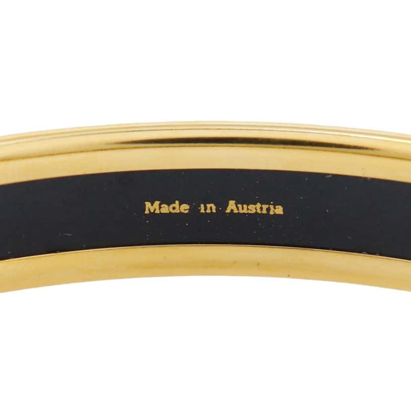 Hermès Printed Enamel Bangle 65 Blue Very good condition - Box View