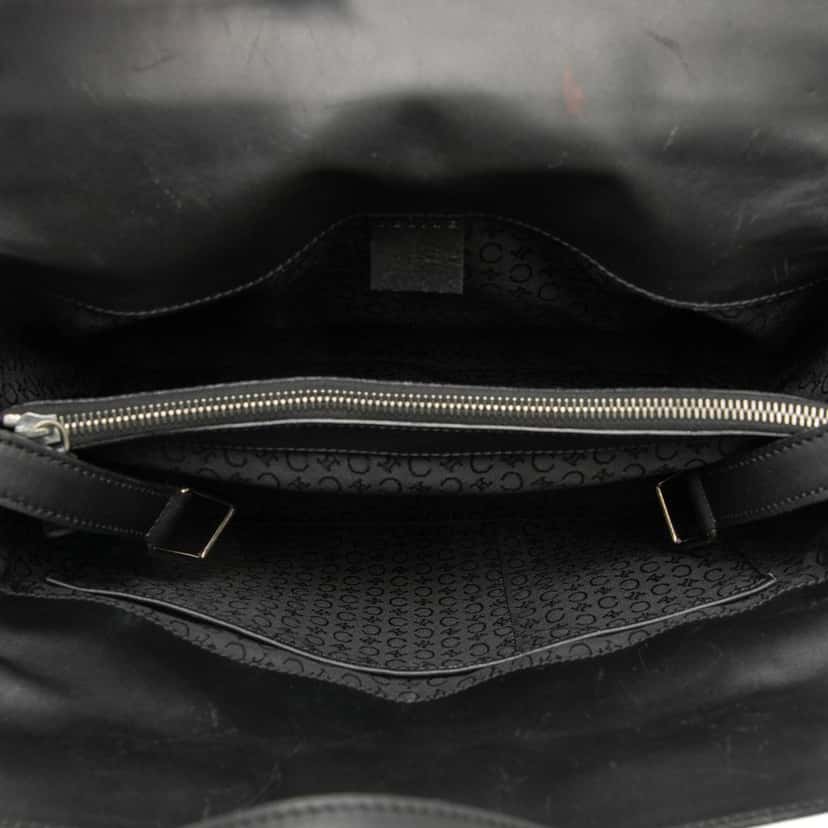 Celine C Macadam Canvas Handbag Black Very good condition - Model View