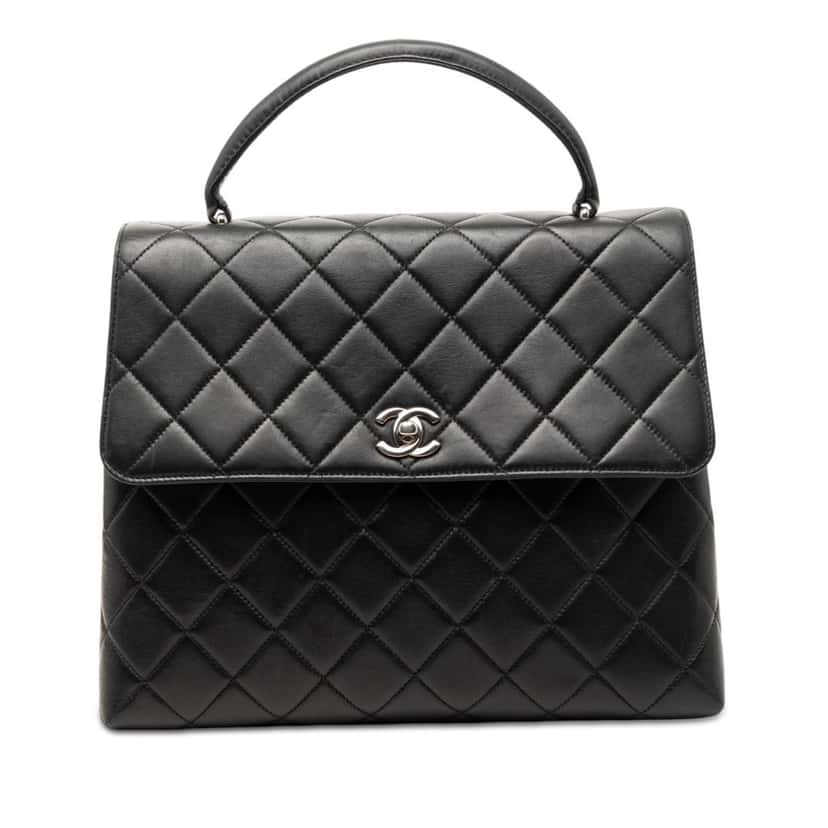 Chanel Quilted Lambskin Kelly Top Handle Bag