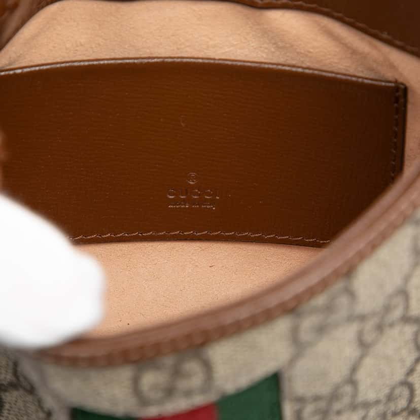Gucci Mini GG Supreme Web Jackie 1961 Crossbody Beige Very good condition - Box View