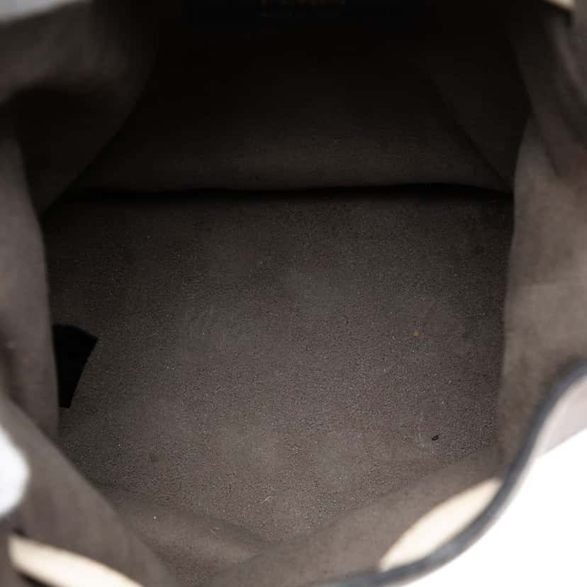 Fendi Mini Zucca Suede Mon Tresor Bucket Bag Orange Leather Very good condition - Model View