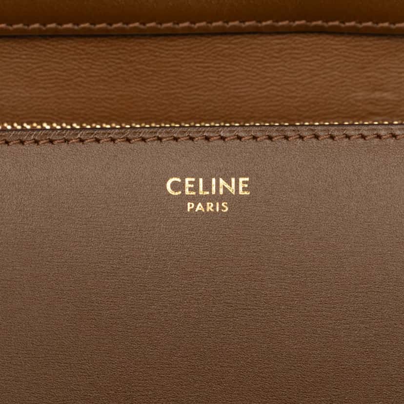 Celine Medium Calfskin Classic Box Brown Leather Very good condition - Box View
