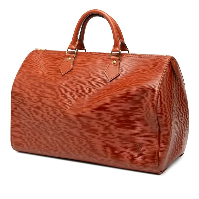 Louis Vuitton Epi Speedy 40 Brown Leather Good condition - Back View