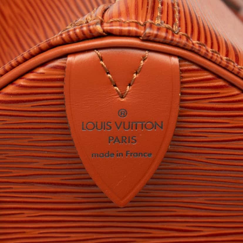 Louis Vuitton Epi Speedy 40 Brown Leather Good condition - Box View