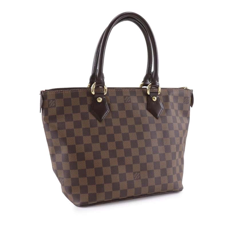 Louis Vuitton Damier Ebene Saleya PM Brown Very good condition - Back View