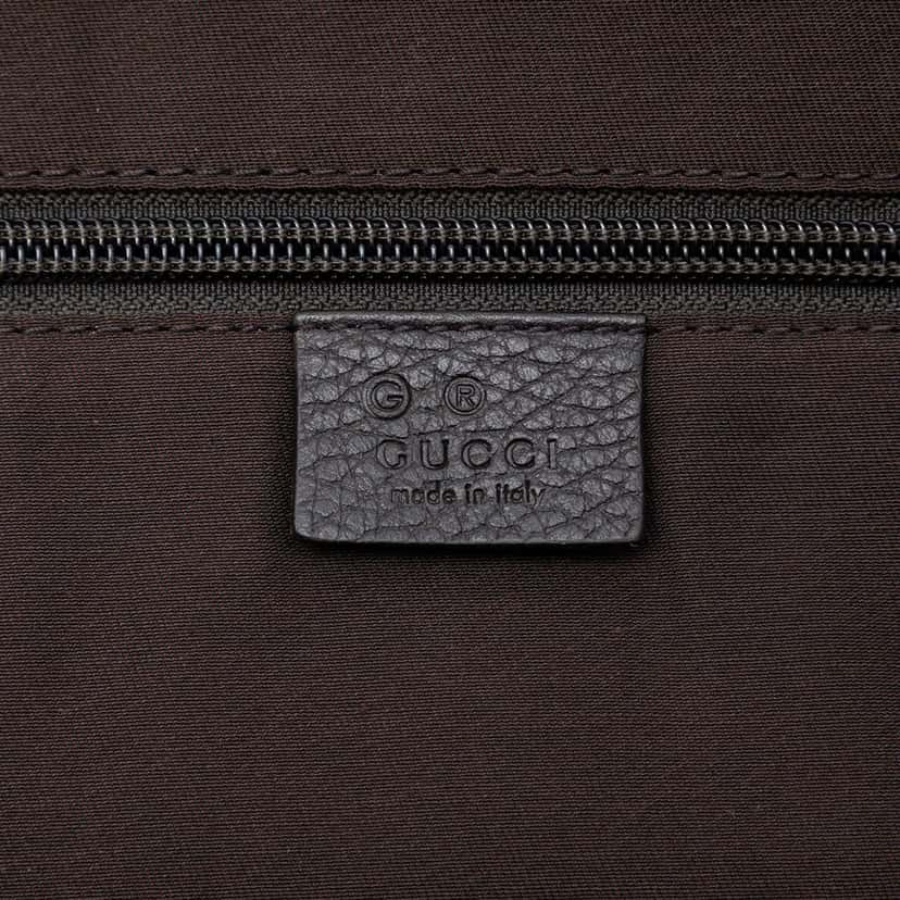 Gucci GG Denim Crossbody Brown Very good condition - Box View
