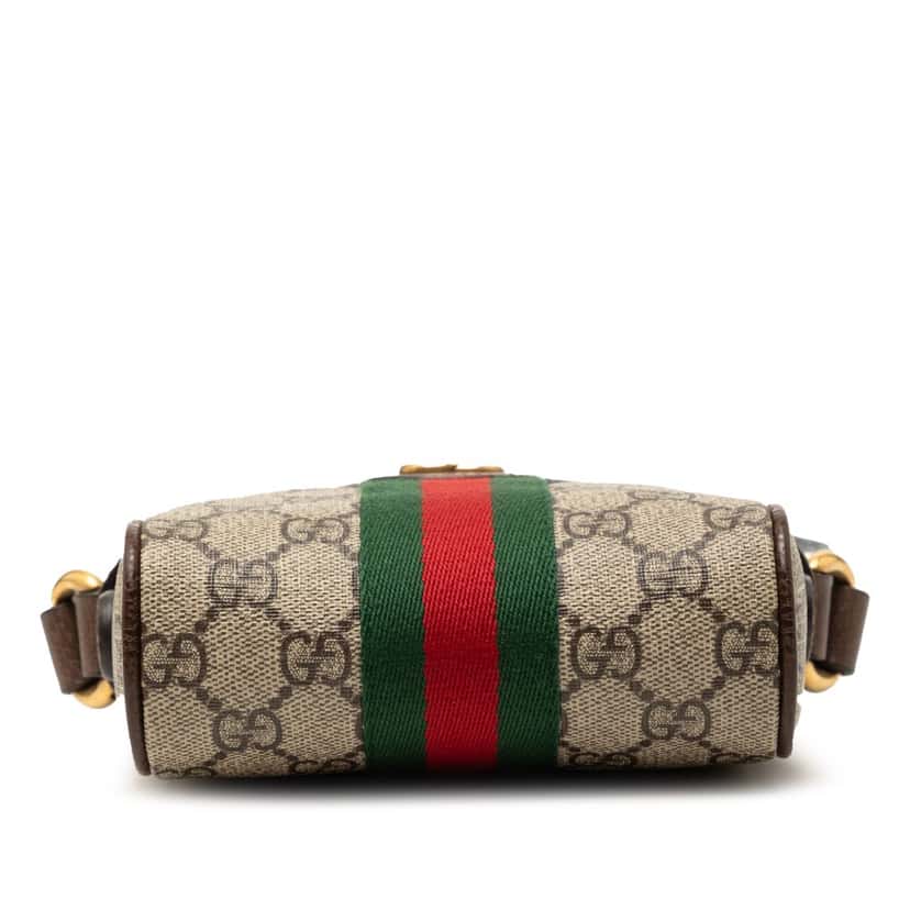 Gucci Mini GG Supreme Web Ophidia Crossbody Beige Very good condition - Inside View