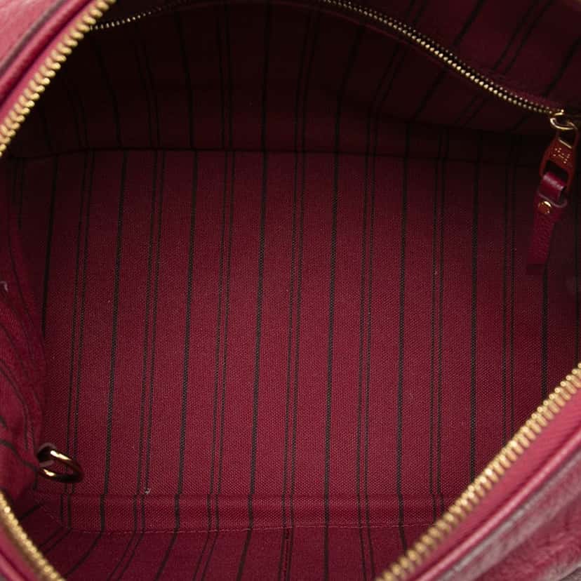 Louis Vuitton Monogram Empreinte Speedy Bandouliere 25 Red Leather Very good condition - Model View