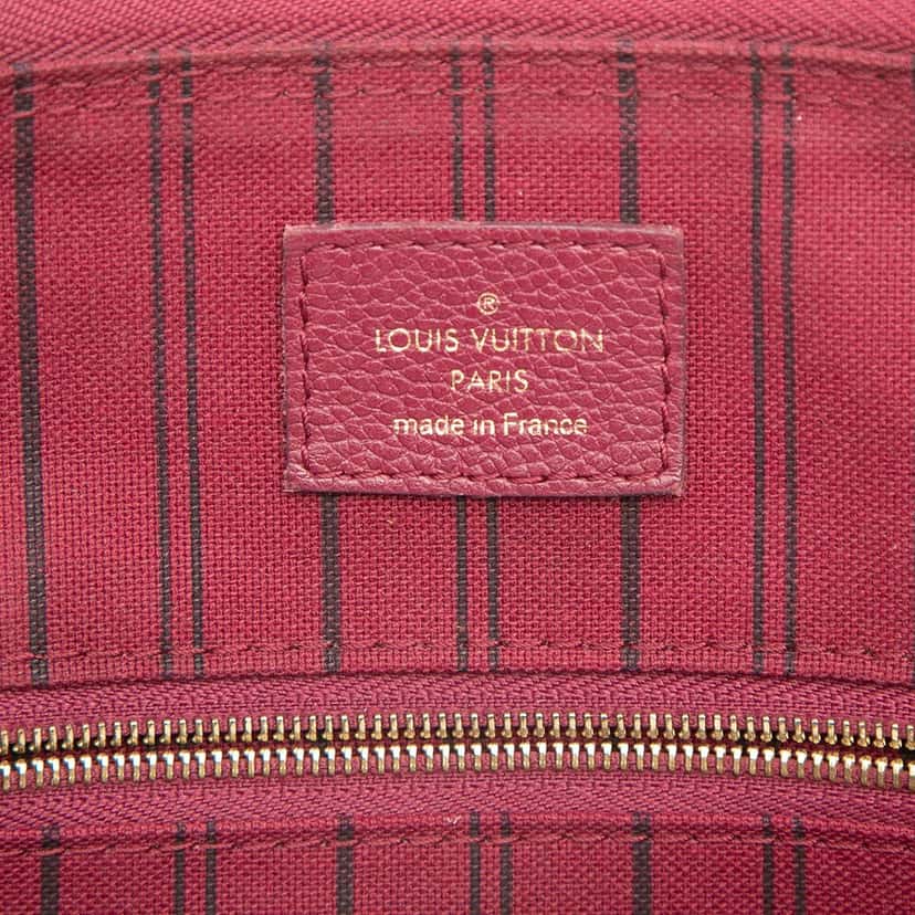 Louis Vuitton Monogram Empreinte Speedy Bandouliere 25 Red Leather Very good condition - Box View
