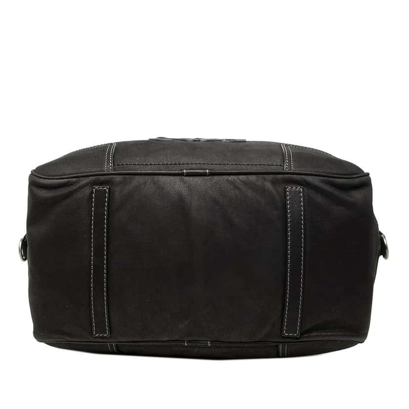 LOEWE Nubuck Anagram Satchel Black Leather Very good condition - Inside View