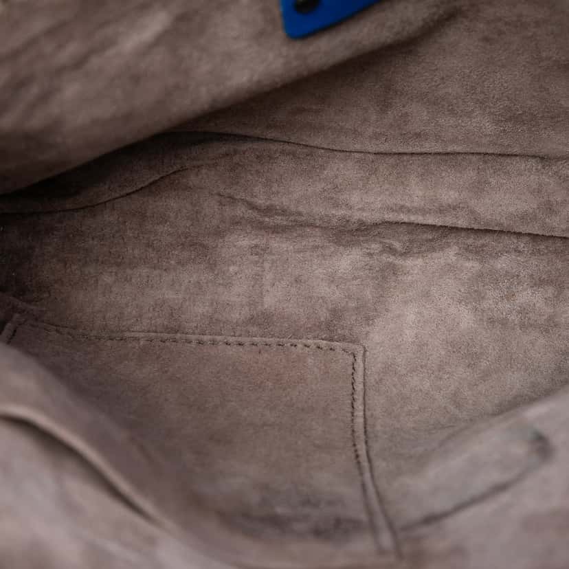 Bottega Veneta Nappa Intrecciato Nodini Crossbody Blue Leather Very good condition - Model View