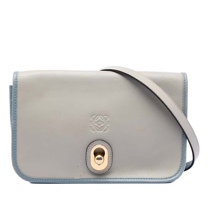 LOEWE Bicolor Leather Anagram Ines Flap Crossbody Other Leather Very good condition - Front View