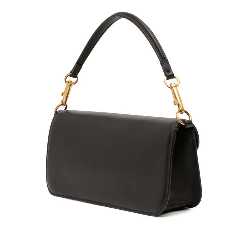 Valentino Calfskin VLogo Loco Satchel Black Leather Very good condition - Back View
