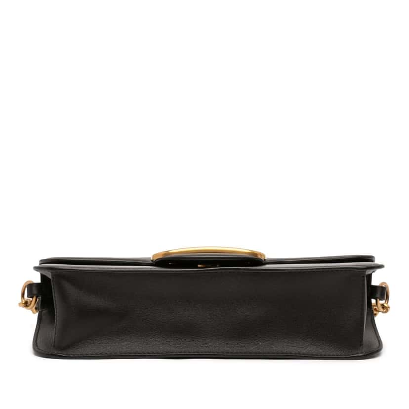 Valentino Calfskin VLogo Loco Satchel Black Leather Very good condition - Inside View