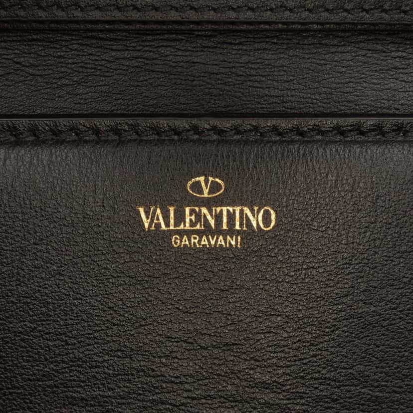 Valentino Calfskin VLogo Loco Satchel Black Leather Very good condition - Box View