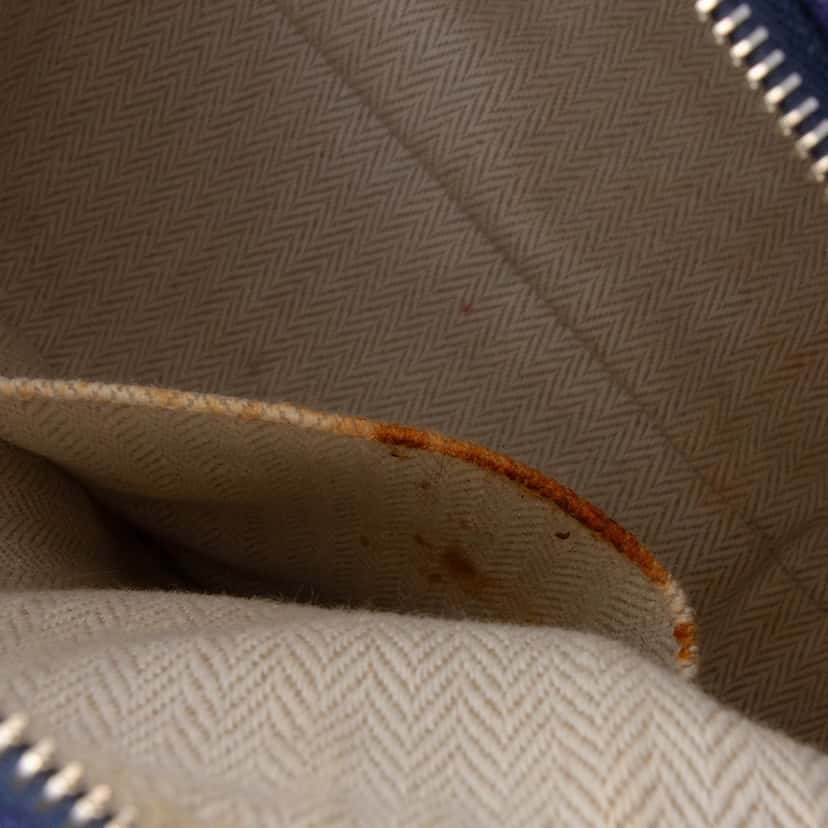 Hermès Small Toile Bride A Brac Case Blue Very good condition - Box View