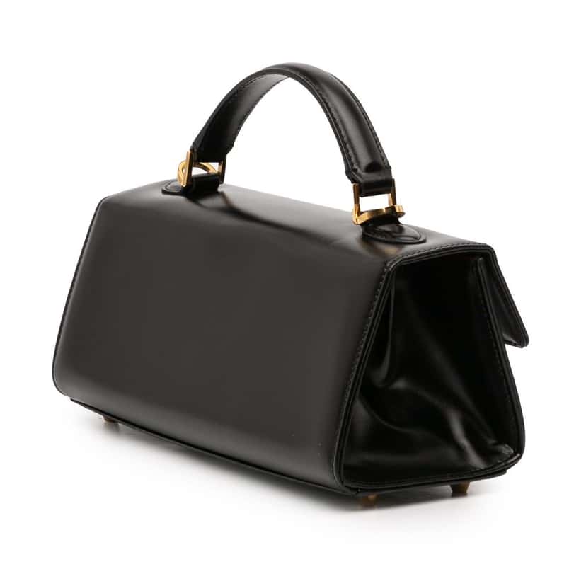Marni Medium Smooth Calfskin Relativity Handbag Black Leather Very good condition - Back View