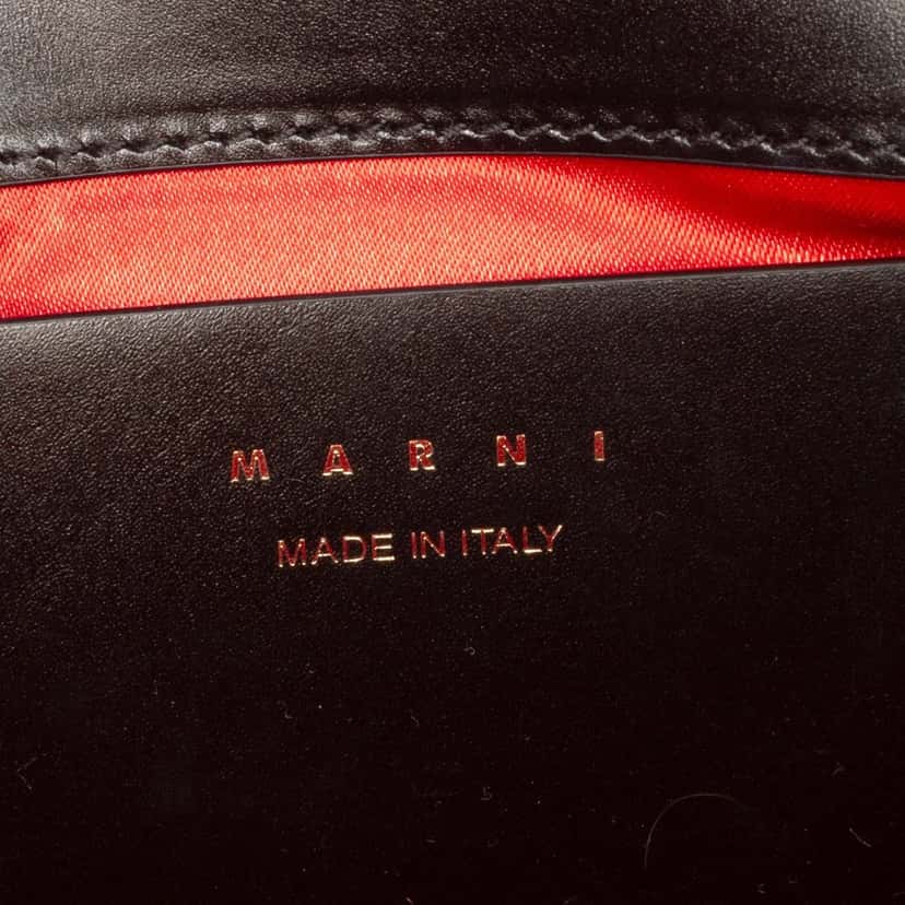 Marni Medium Smooth Calfskin Relativity Handbag Black Leather Very good condition - Box View