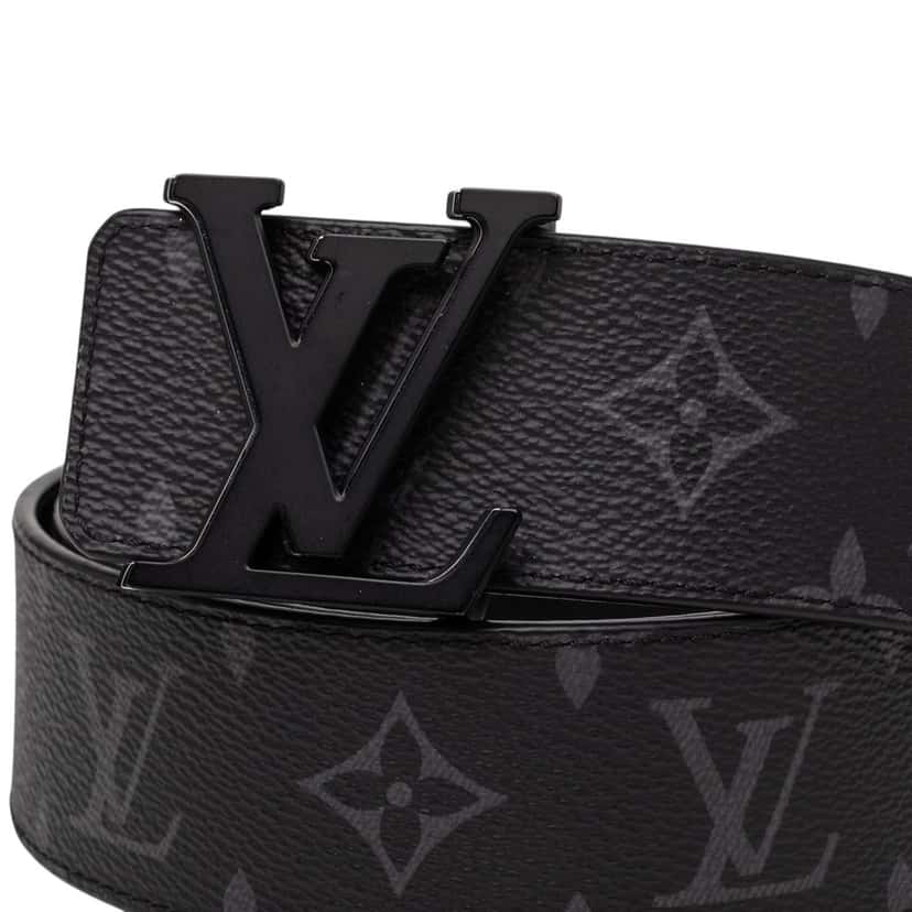 Louis Vuitton Monogram Eclipse LV Initiales Reversible Belt Black Very good condition - Model View